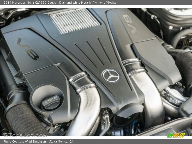 Diamond White Metallic / Almond/Mocha 2014 Mercedes-Benz CLS 550 Coupe