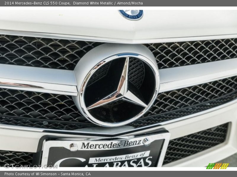 Diamond White Metallic / Almond/Mocha 2014 Mercedes-Benz CLS 550 Coupe