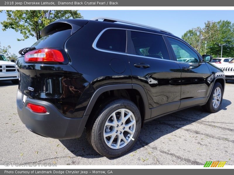 Diamond Black Crystal Pearl / Black 2018 Jeep Cherokee Latitude