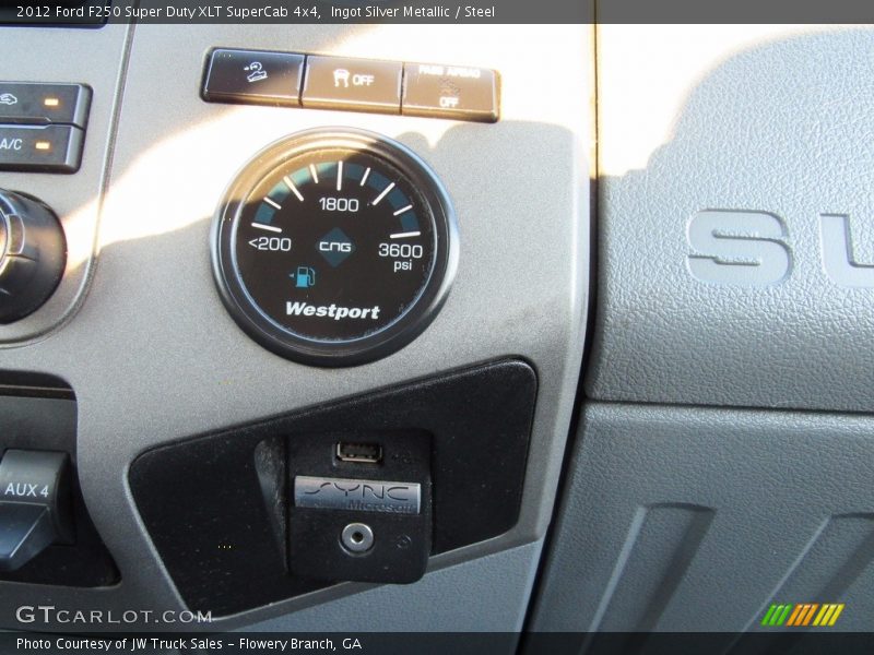 Ingot Silver Metallic / Steel 2012 Ford F250 Super Duty XLT SuperCab 4x4
