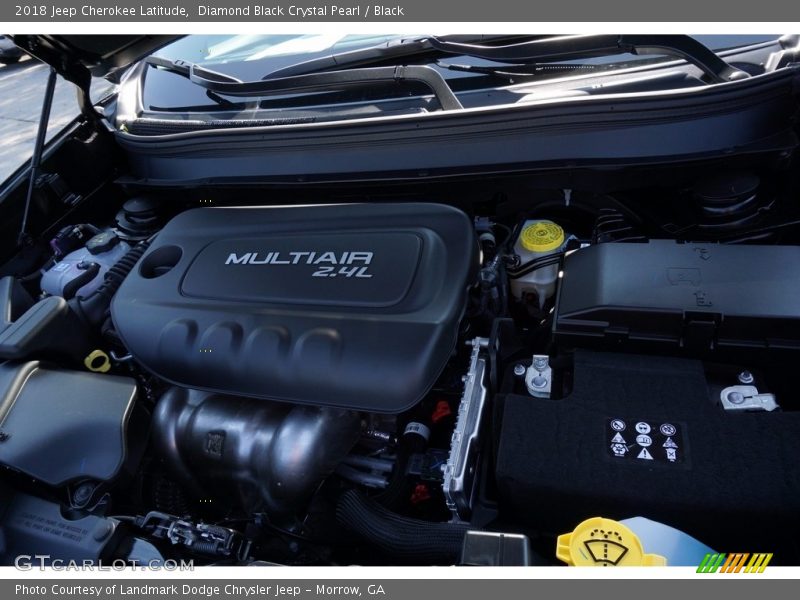 Diamond Black Crystal Pearl / Black 2018 Jeep Cherokee Latitude