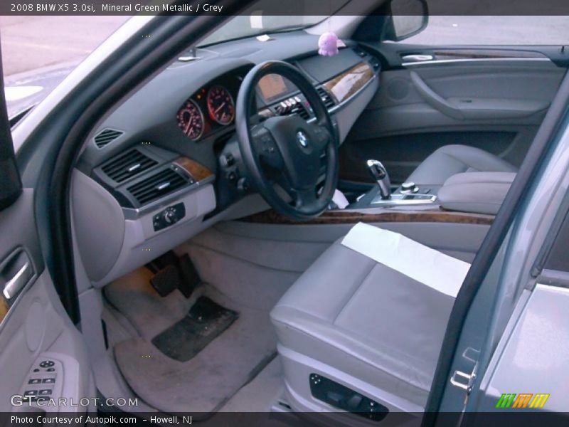 Mineral Green Metallic / Grey 2008 BMW X5 3.0si