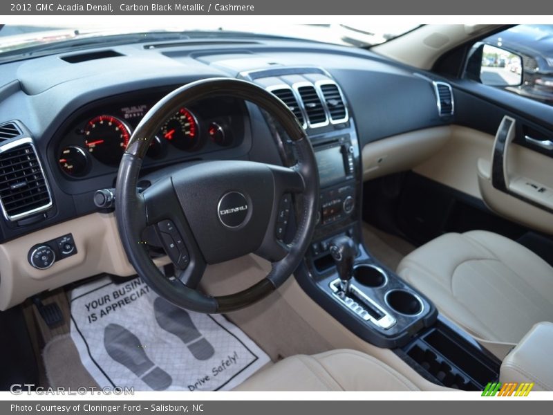 Carbon Black Metallic / Cashmere 2012 GMC Acadia Denali