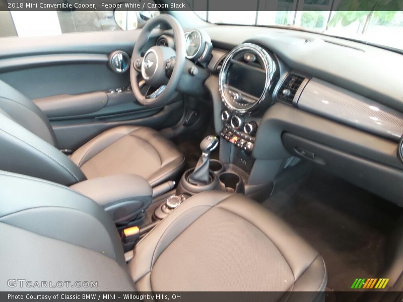 Pepper White / Carbon Black 2018 Mini Convertible Cooper