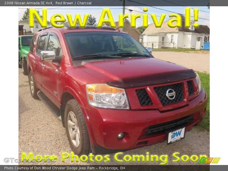 Red Brawn / Charcoal 2008 Nissan Armada SE 4x4