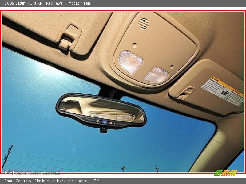 Red Jewel Tintcoat / Tan 2009 Saturn Aura XR
