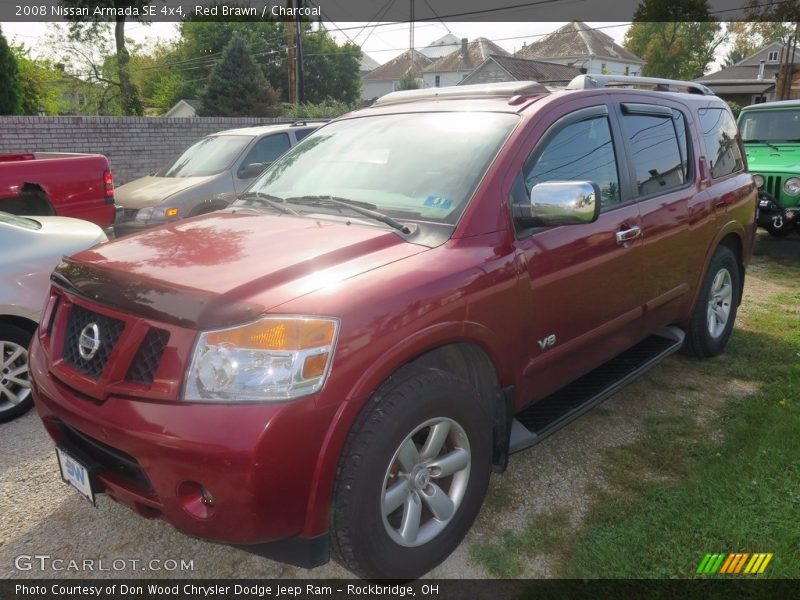 Red Brawn / Charcoal 2008 Nissan Armada SE 4x4