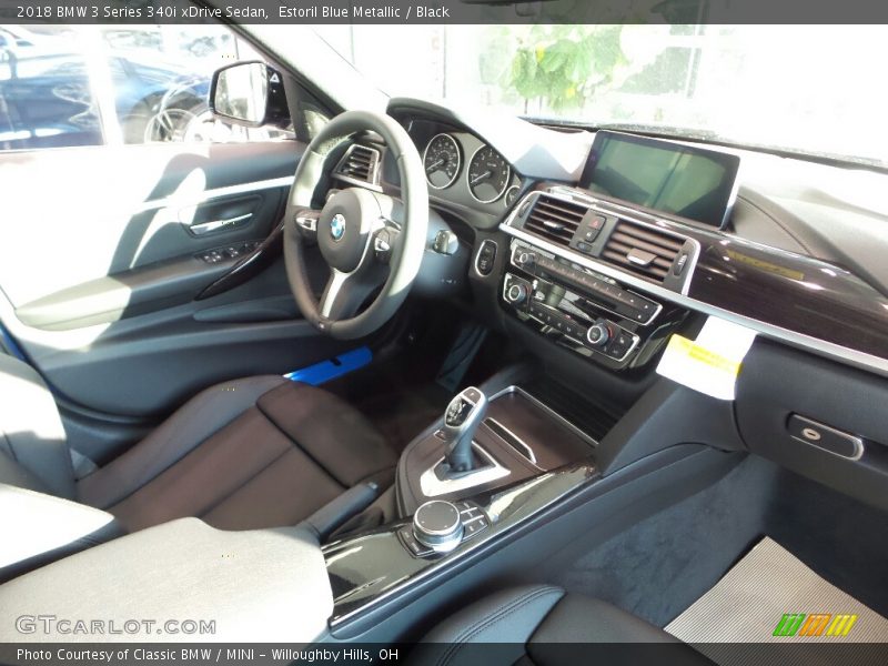 Estoril Blue Metallic / Black 2018 BMW 3 Series 340i xDrive Sedan