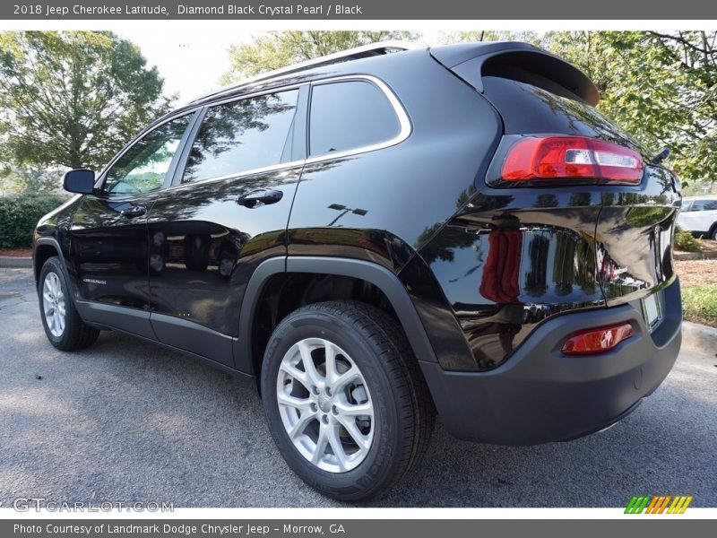 Diamond Black Crystal Pearl / Black 2018 Jeep Cherokee Latitude