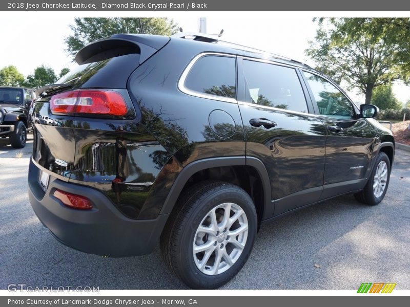 Diamond Black Crystal Pearl / Black 2018 Jeep Cherokee Latitude