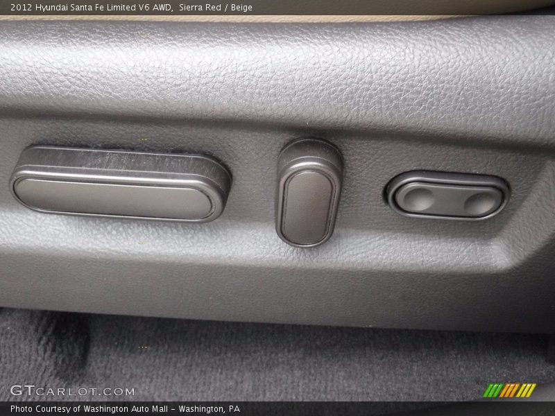 Sierra Red / Beige 2012 Hyundai Santa Fe Limited V6 AWD