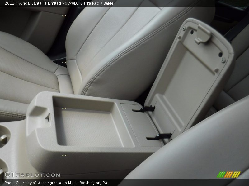 Sierra Red / Beige 2012 Hyundai Santa Fe Limited V6 AWD