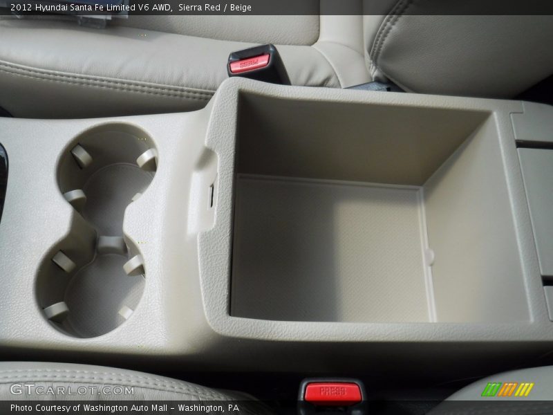Sierra Red / Beige 2012 Hyundai Santa Fe Limited V6 AWD