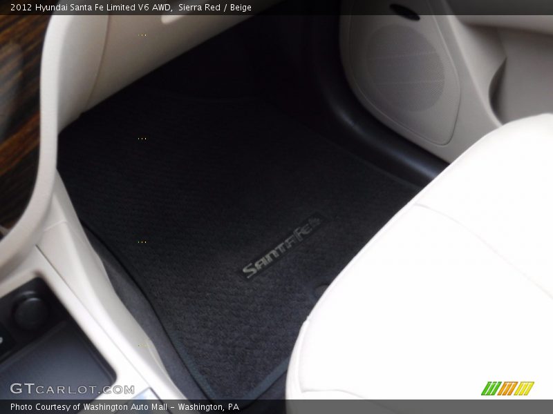 Sierra Red / Beige 2012 Hyundai Santa Fe Limited V6 AWD
