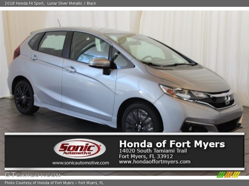 Lunar Silver Metallic / Black 2018 Honda Fit Sport