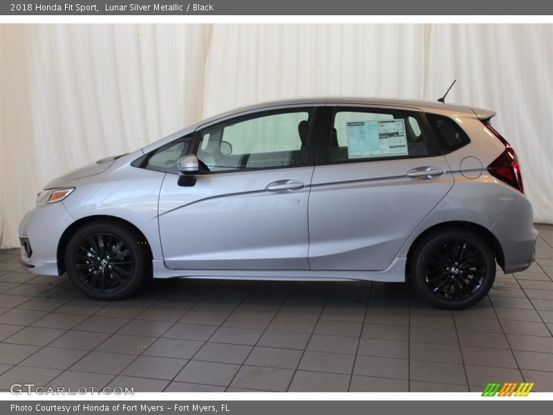 Lunar Silver Metallic / Black 2018 Honda Fit Sport