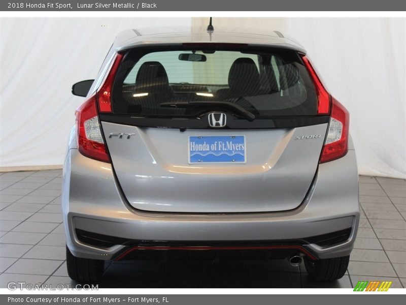 Lunar Silver Metallic / Black 2018 Honda Fit Sport