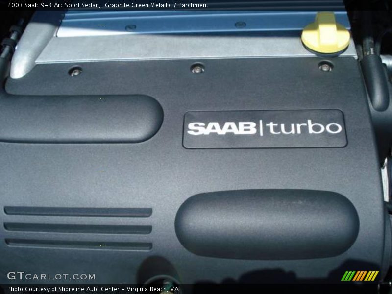 Graphite Green Metallic / Parchment 2003 Saab 9-3 Arc Sport Sedan