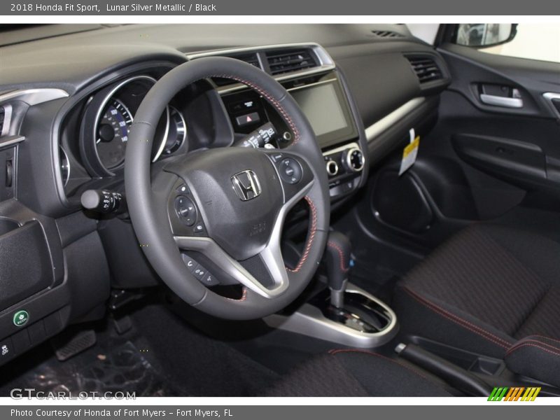 Lunar Silver Metallic / Black 2018 Honda Fit Sport
