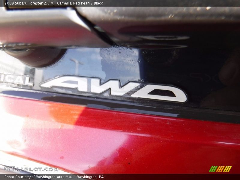 Camellia Red Pearl / Black 2009 Subaru Forester 2.5 X