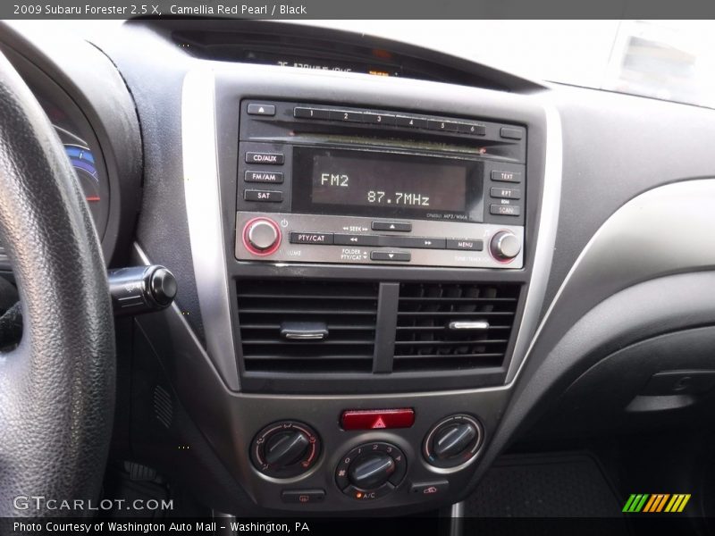 Camellia Red Pearl / Black 2009 Subaru Forester 2.5 X