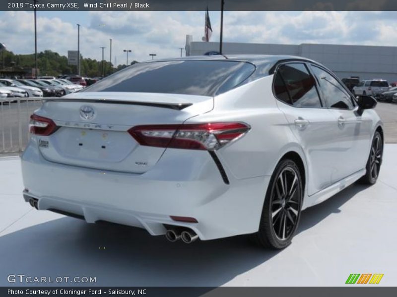 Wind Chill Pearl / Black 2018 Toyota Camry XSE