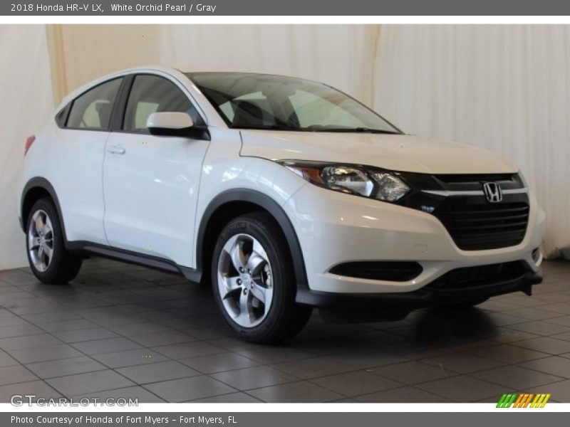 White Orchid Pearl / Gray 2018 Honda HR-V LX