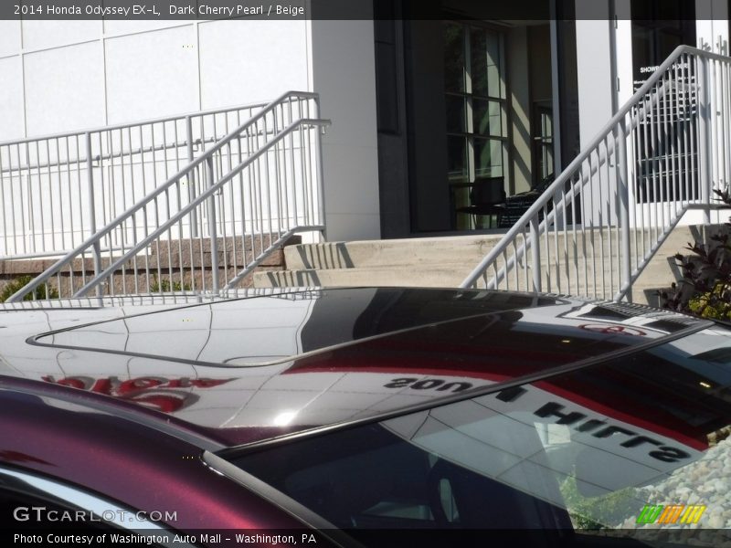 Dark Cherry Pearl / Beige 2014 Honda Odyssey EX-L