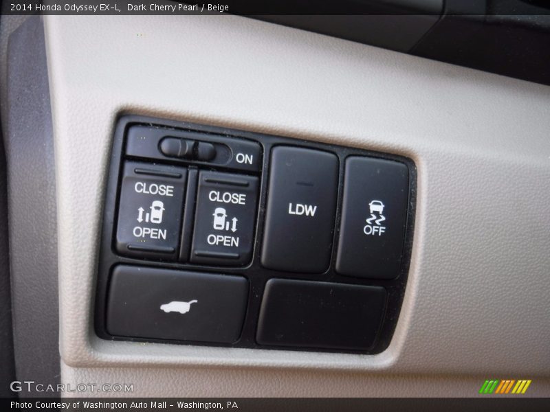 Dark Cherry Pearl / Beige 2014 Honda Odyssey EX-L