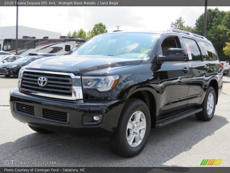 Midnight Black Metallic / Sand Beige 2018 Toyota Sequoia SR5 4x4