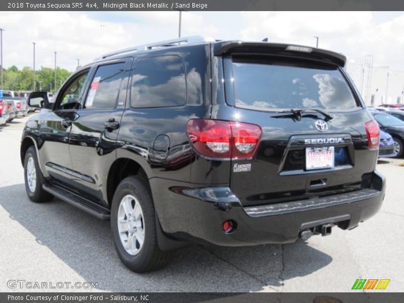 Midnight Black Metallic / Sand Beige 2018 Toyota Sequoia SR5 4x4