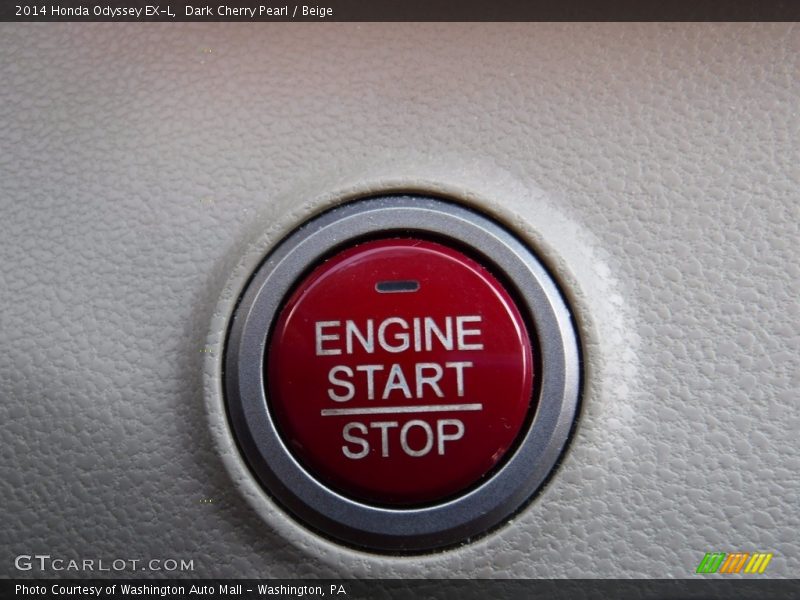 Dark Cherry Pearl / Beige 2014 Honda Odyssey EX-L