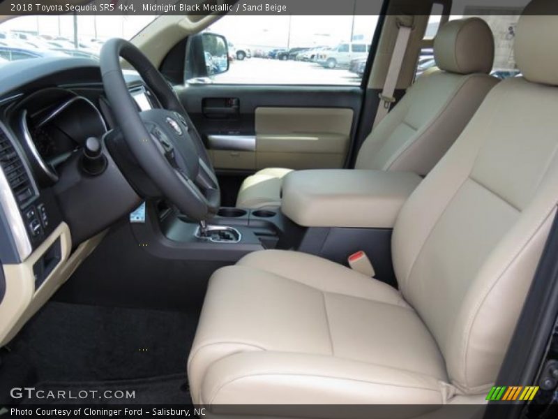 Front Seat of 2018 Sequoia SR5 4x4