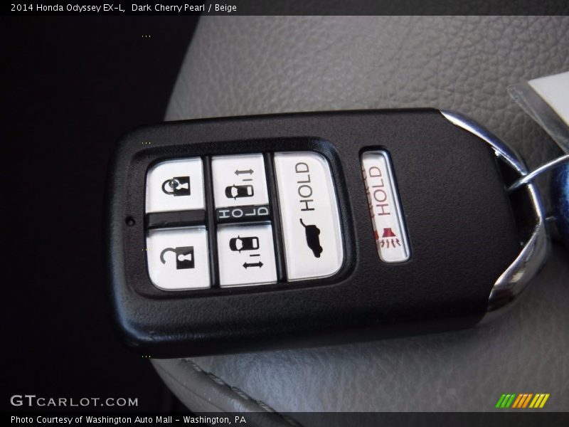 Dark Cherry Pearl / Beige 2014 Honda Odyssey EX-L