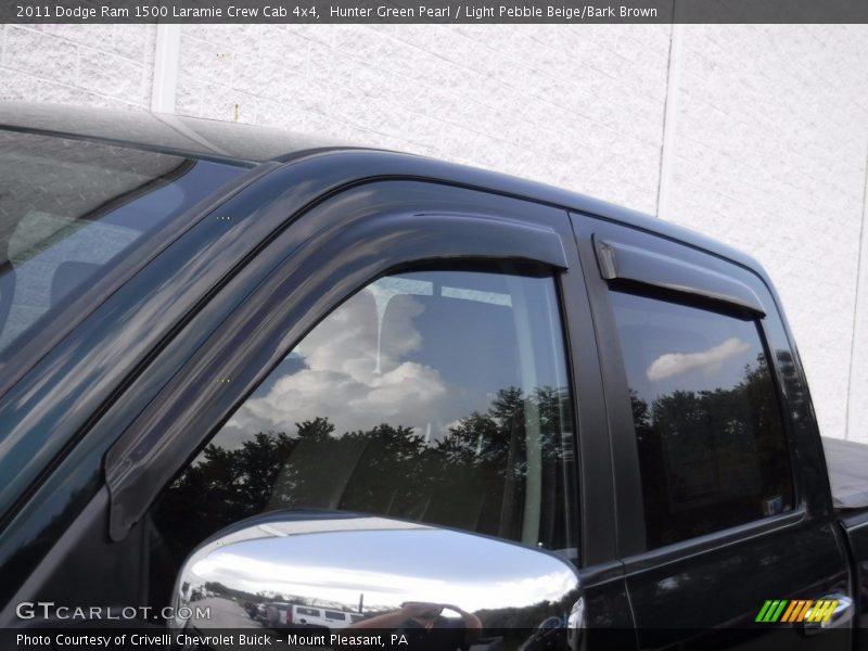 Hunter Green Pearl / Light Pebble Beige/Bark Brown 2011 Dodge Ram 1500 Laramie Crew Cab 4x4