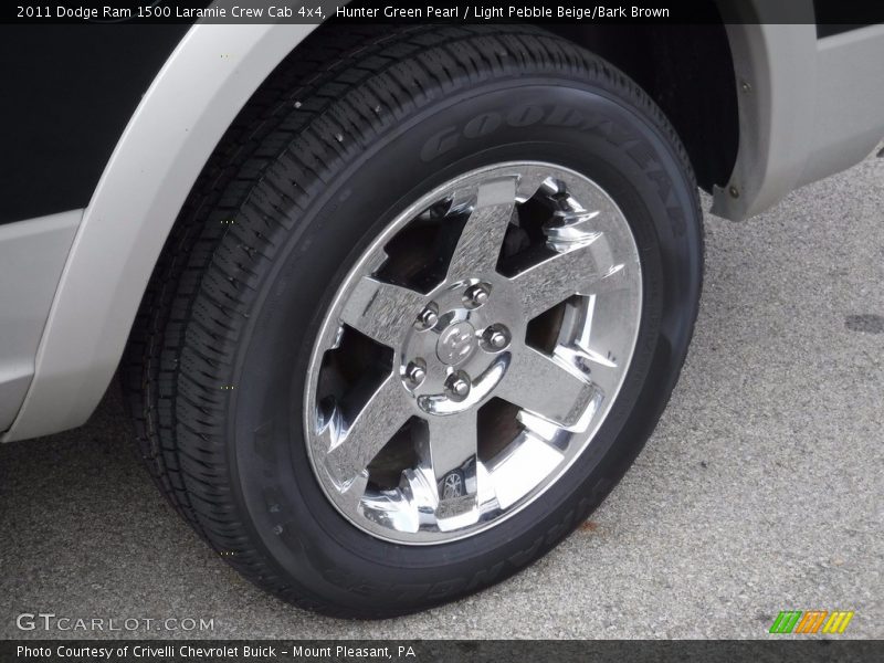 Hunter Green Pearl / Light Pebble Beige/Bark Brown 2011 Dodge Ram 1500 Laramie Crew Cab 4x4