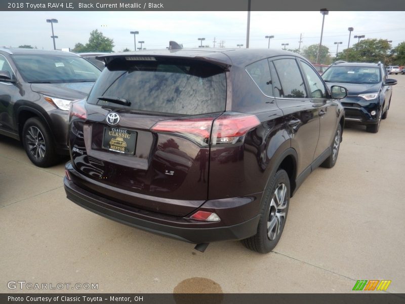 Black Current Metallic / Black 2018 Toyota RAV4 LE