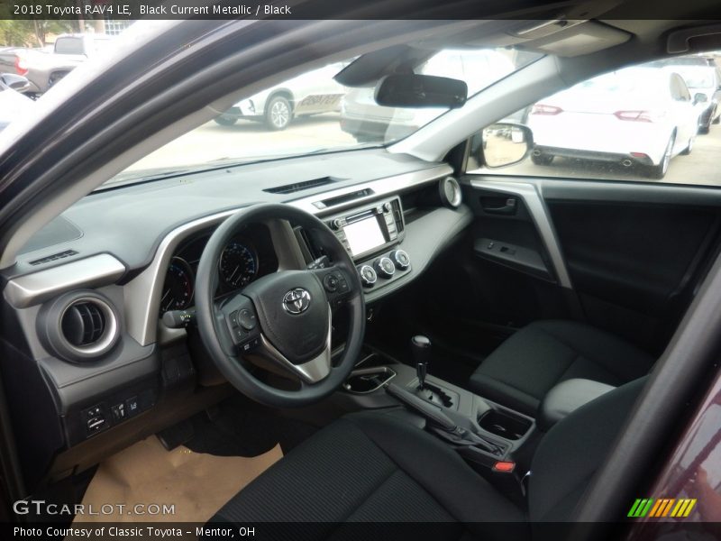 Black Current Metallic / Black 2018 Toyota RAV4 LE