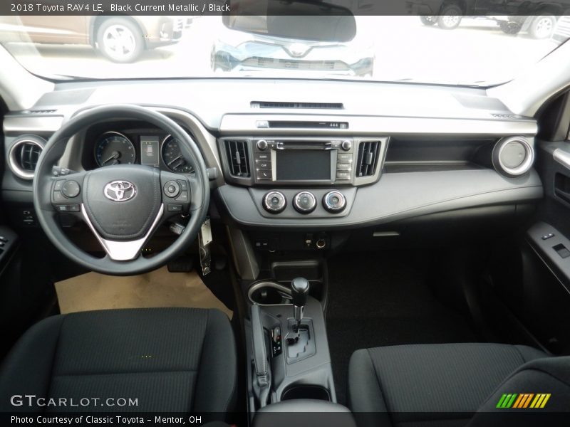 Black Current Metallic / Black 2018 Toyota RAV4 LE