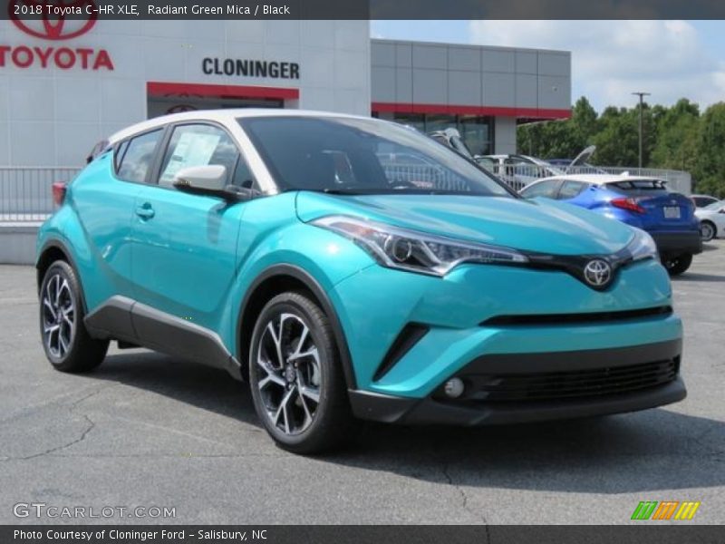 Radiant Green Mica / Black 2018 Toyota C-HR XLE