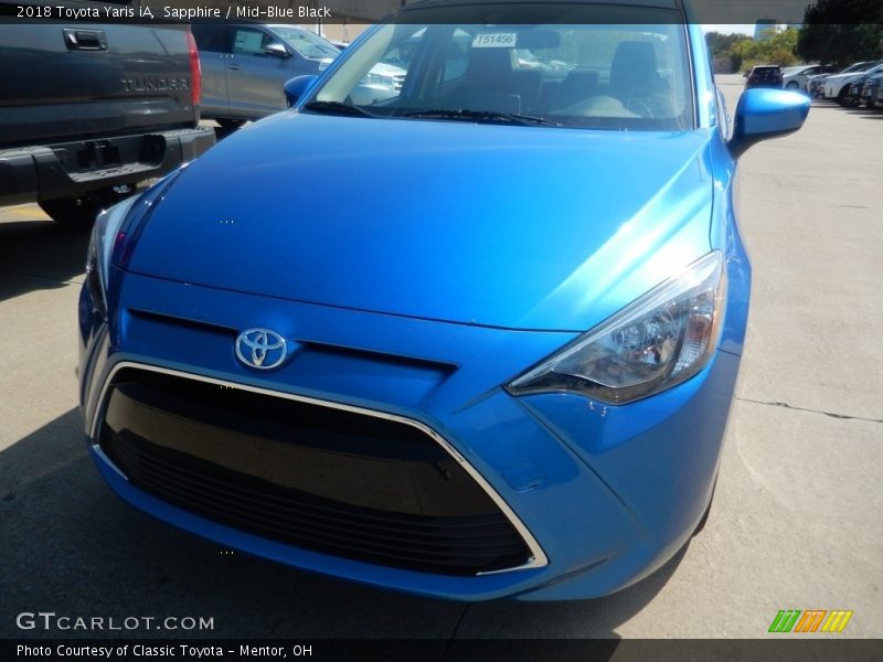 Sapphire / Mid-Blue Black 2018 Toyota Yaris iA