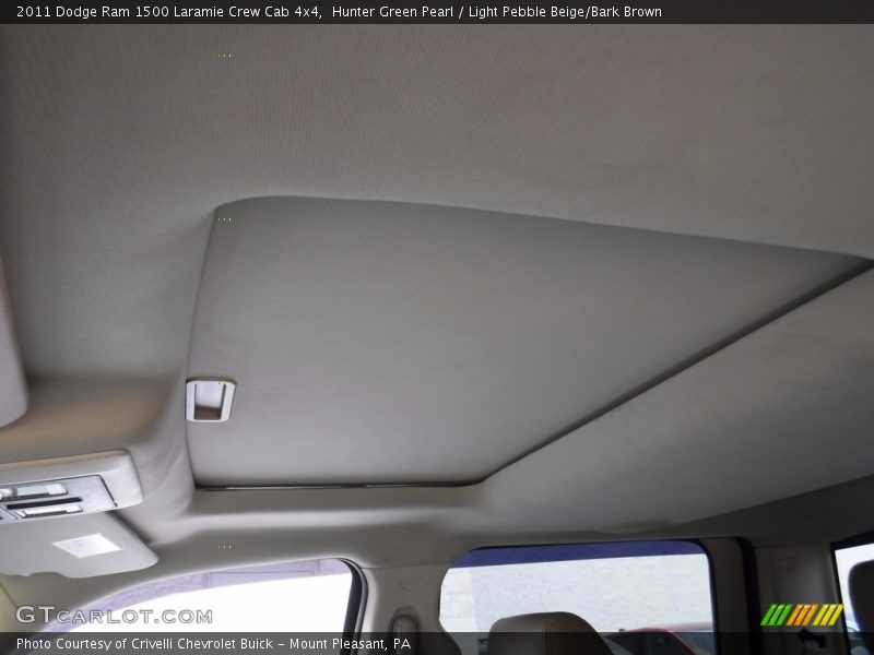 Hunter Green Pearl / Light Pebble Beige/Bark Brown 2011 Dodge Ram 1500 Laramie Crew Cab 4x4
