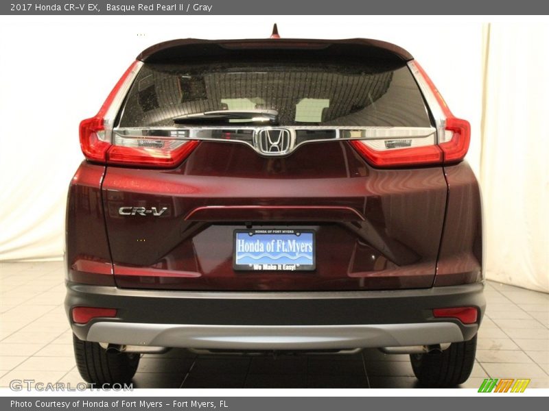 Basque Red Pearl II / Gray 2017 Honda CR-V EX