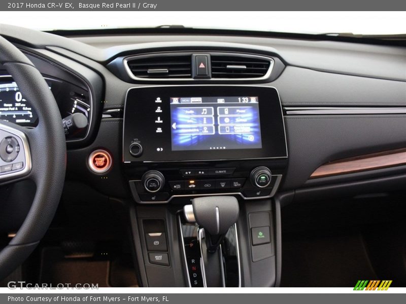 Basque Red Pearl II / Gray 2017 Honda CR-V EX
