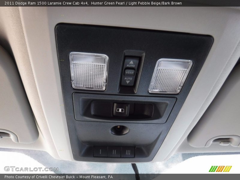 Hunter Green Pearl / Light Pebble Beige/Bark Brown 2011 Dodge Ram 1500 Laramie Crew Cab 4x4