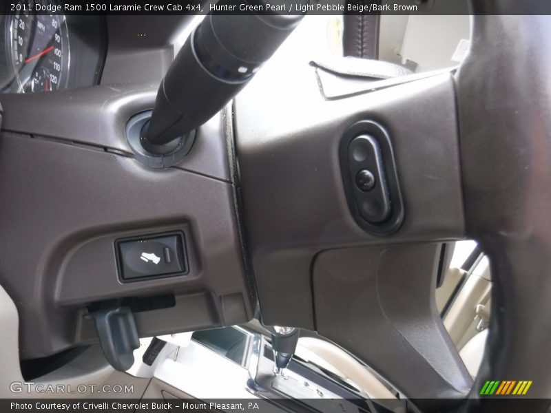 Hunter Green Pearl / Light Pebble Beige/Bark Brown 2011 Dodge Ram 1500 Laramie Crew Cab 4x4