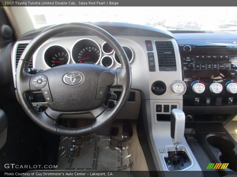 Salsa Red Pearl / Beige 2007 Toyota Tundra Limited Double Cab