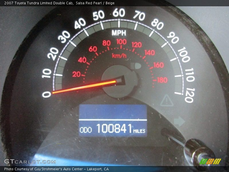 Salsa Red Pearl / Beige 2007 Toyota Tundra Limited Double Cab