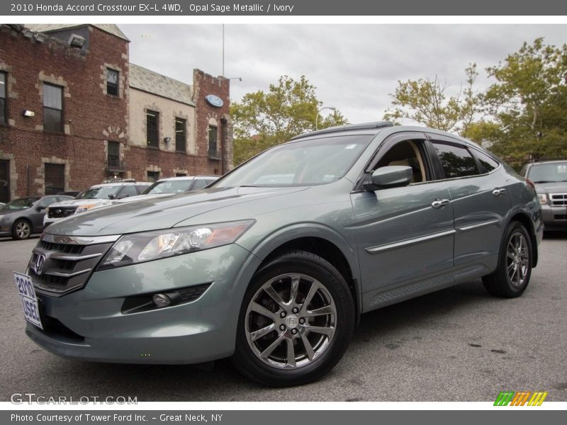 Opal Sage Metallic / Ivory 2010 Honda Accord Crosstour EX-L 4WD