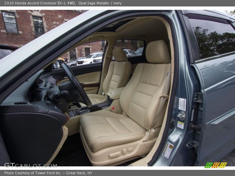 Opal Sage Metallic / Ivory 2010 Honda Accord Crosstour EX-L 4WD